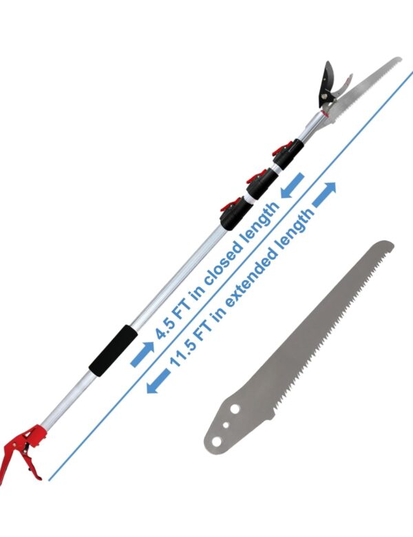 Teleskopske makaze za visoke grane sa testerom