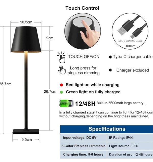 Prenosiva stona LED lampa
