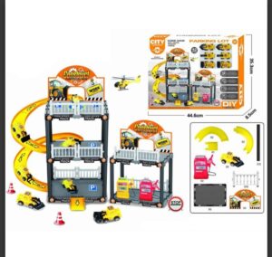 Igračka set garaža sa 6 autića