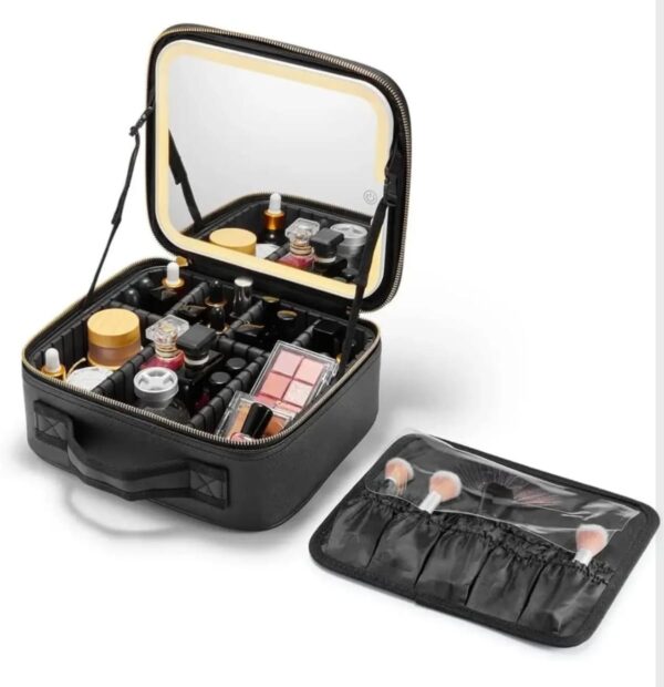 Kozmetički neseser za šminku sa LED ogledalom