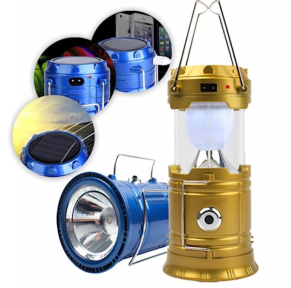 Prenosiva solarna LED lampa fenjer