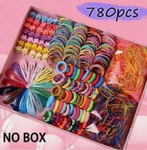 Set šnalica i gumica za devojčice-780 komada