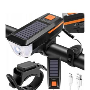 Solarna lampa za bicikl sa sirenom