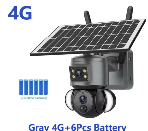 Bežična solarna kamera sa dva sočiva i SIM karticom