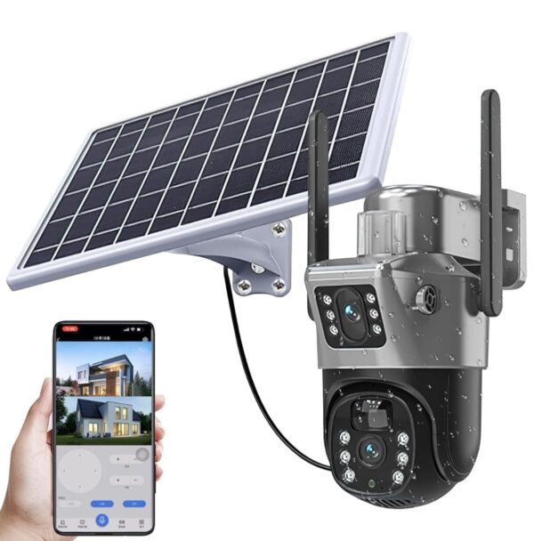 Solarna kamera sa dva sočiva i SIM karticom