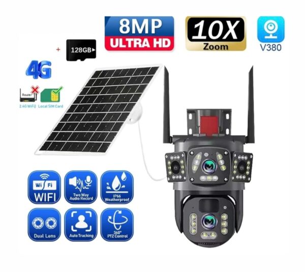 Solarna spoljna bežična 4G SIM kamera