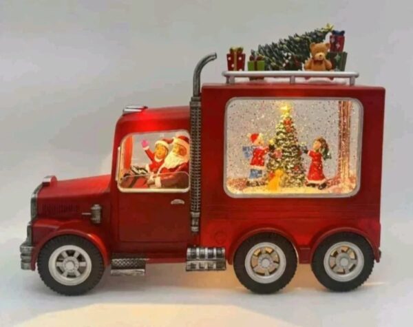 Novogodišnji poklon-kamion sa Deda Mrazom