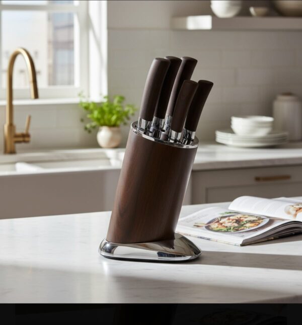 Set od 5 noževa u stalku