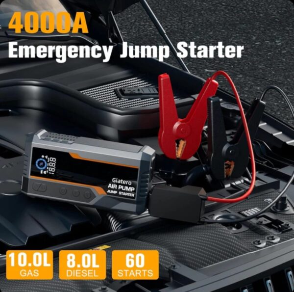 Set za kola 4u1-starter sa kompresorom