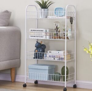 Metalna polica sa točkićima - 4 nivoa