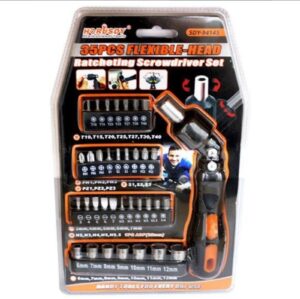 Set odvijača sa fleksibilnom ručkom i 35 bitova