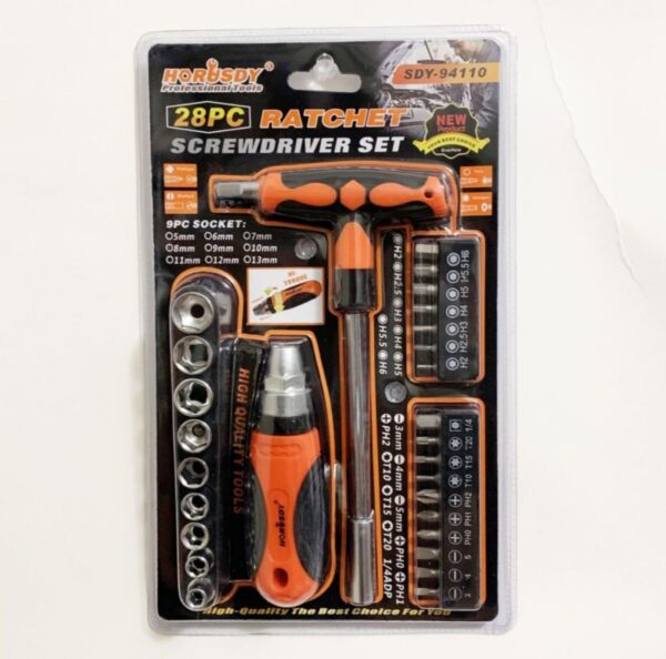 Set odvijača sa bitovima i gedorama-28 delova